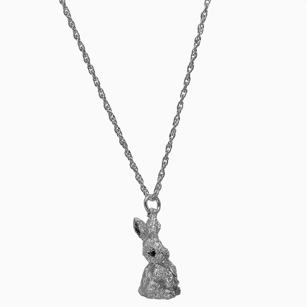 Baby Bunny Sterling Silver Necklace