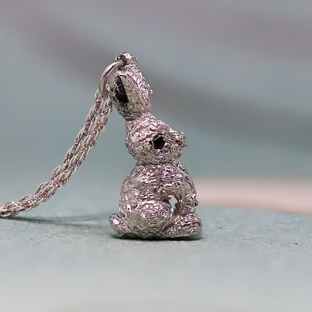 Baby Bunny Sterling Silver Necklace