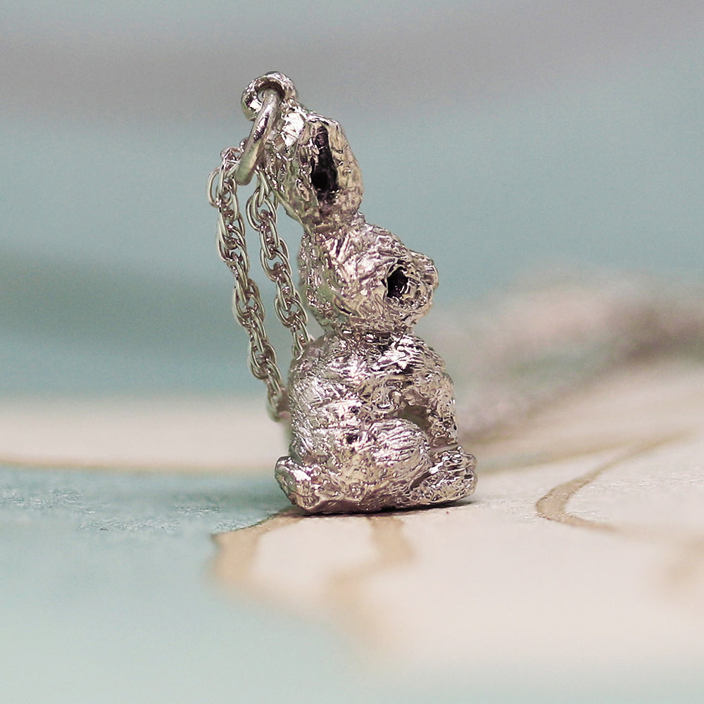 Baby Bunny Sterling Silver Necklace