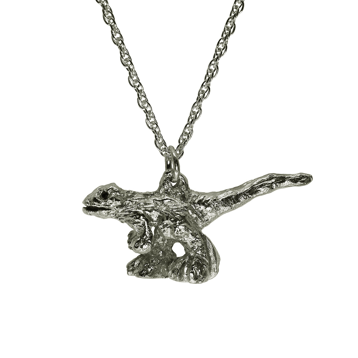 T  Rex Dinasour necklace sterling silver