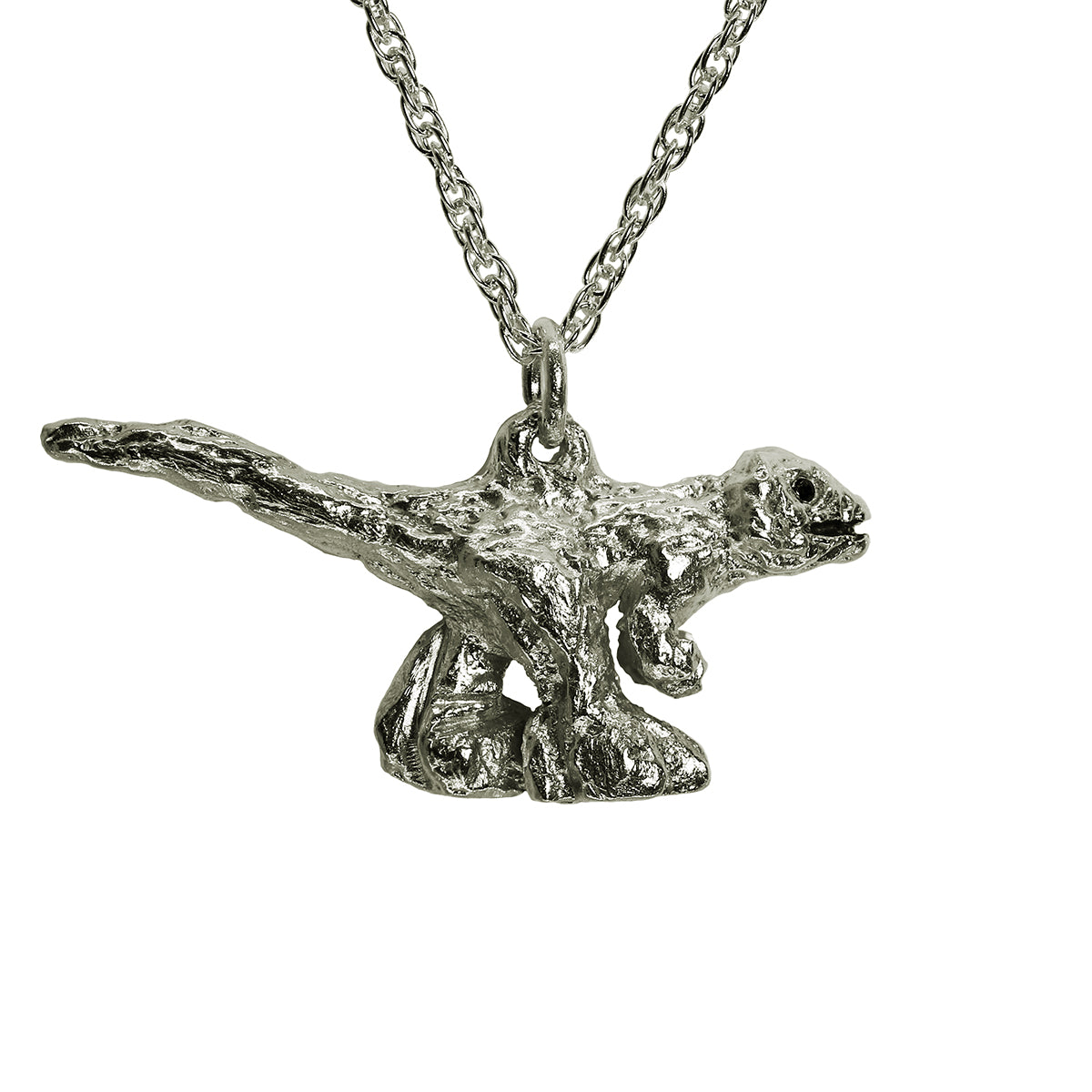 T  Rex Dinasour necklace sterling silver