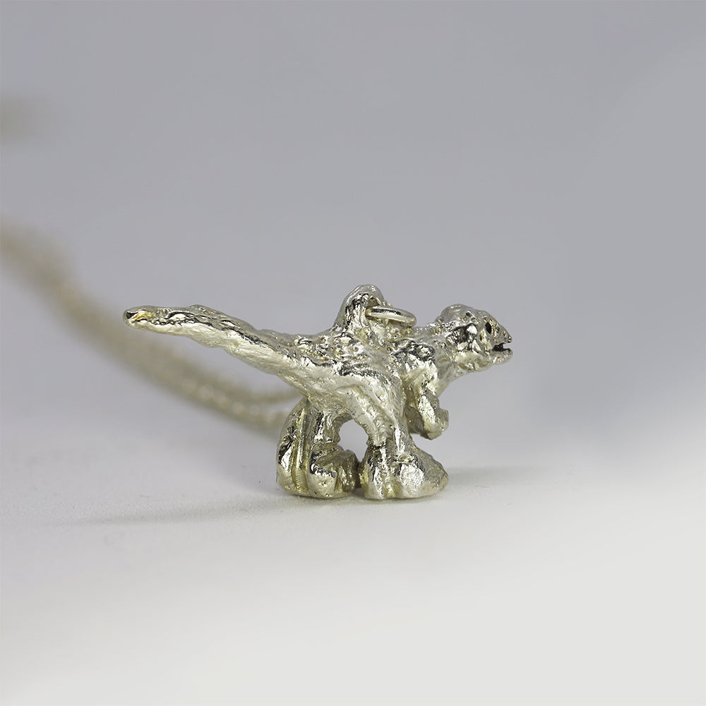 T  Rex Dinasour necklace sterling silver