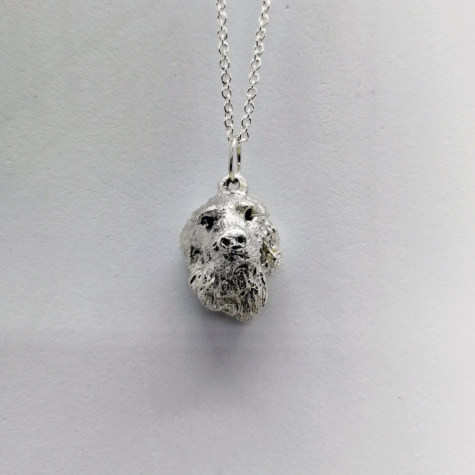 Golden Retriever Sterling Silver Necklace