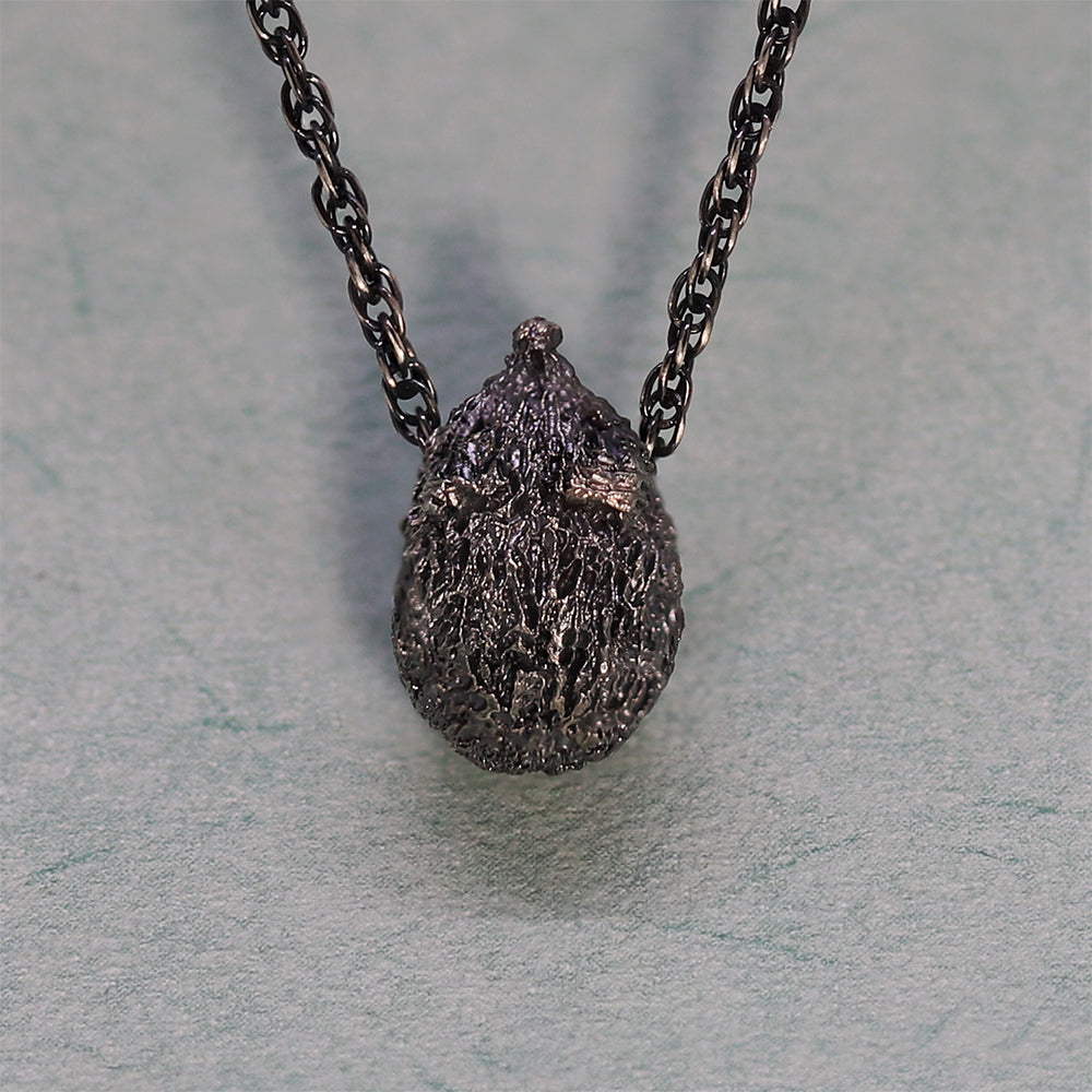 Hedgehog Oxidised Silver necklace