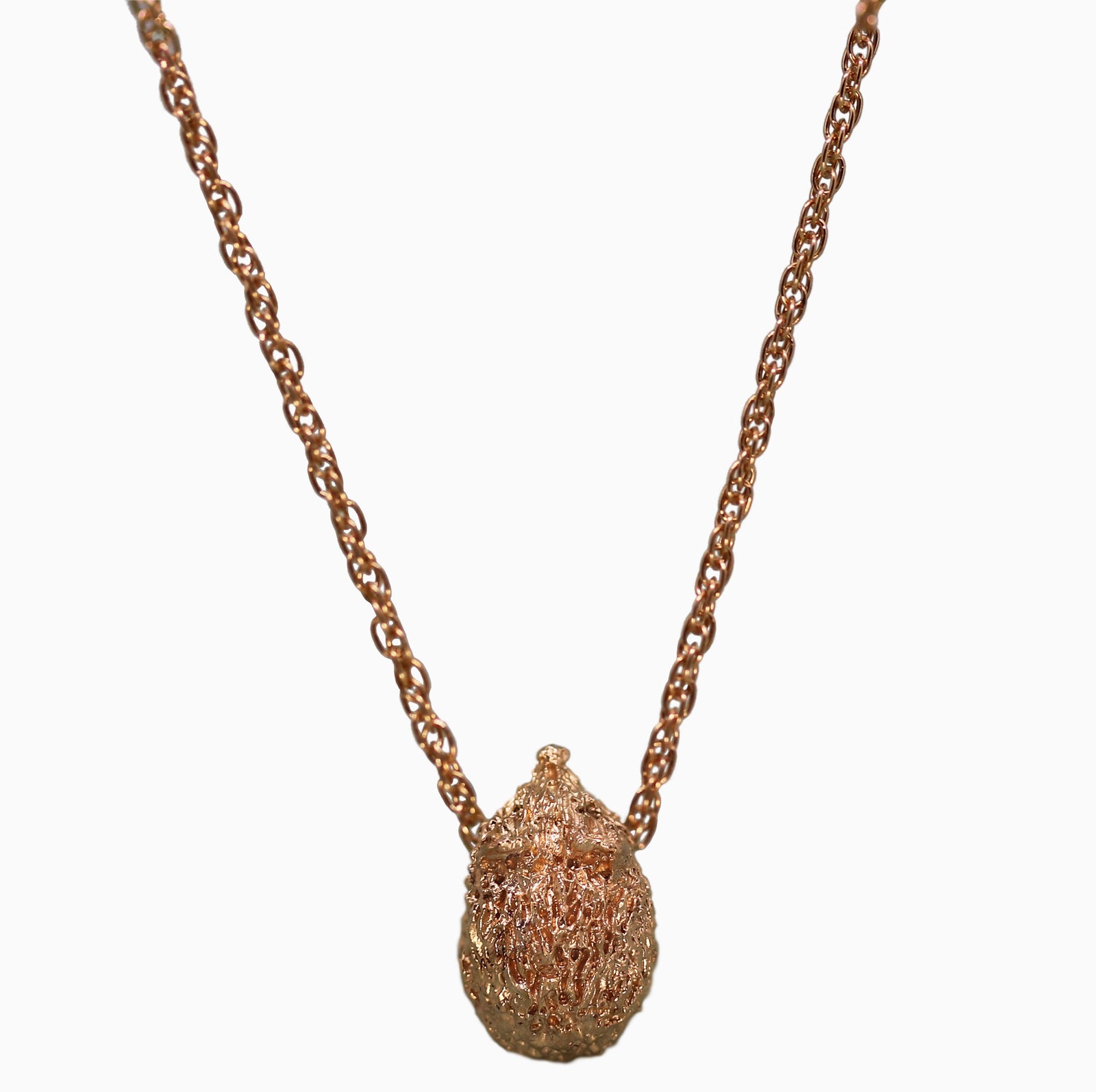 Hedgehog Rose Gold Plated Silver necklace