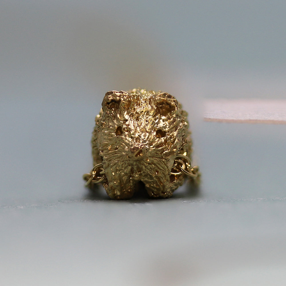 Hedgehog Gold Plated Silver necklace