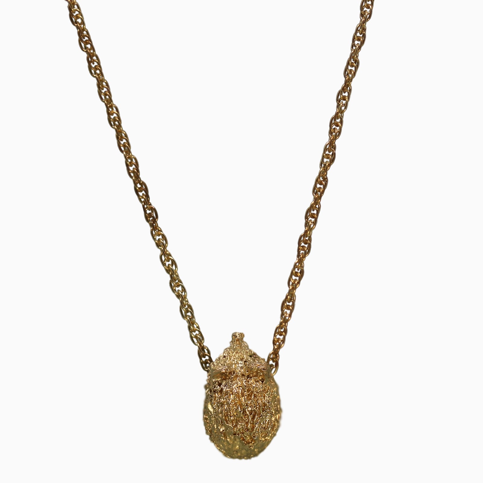 Hedgehog Gold Plated Silver necklace