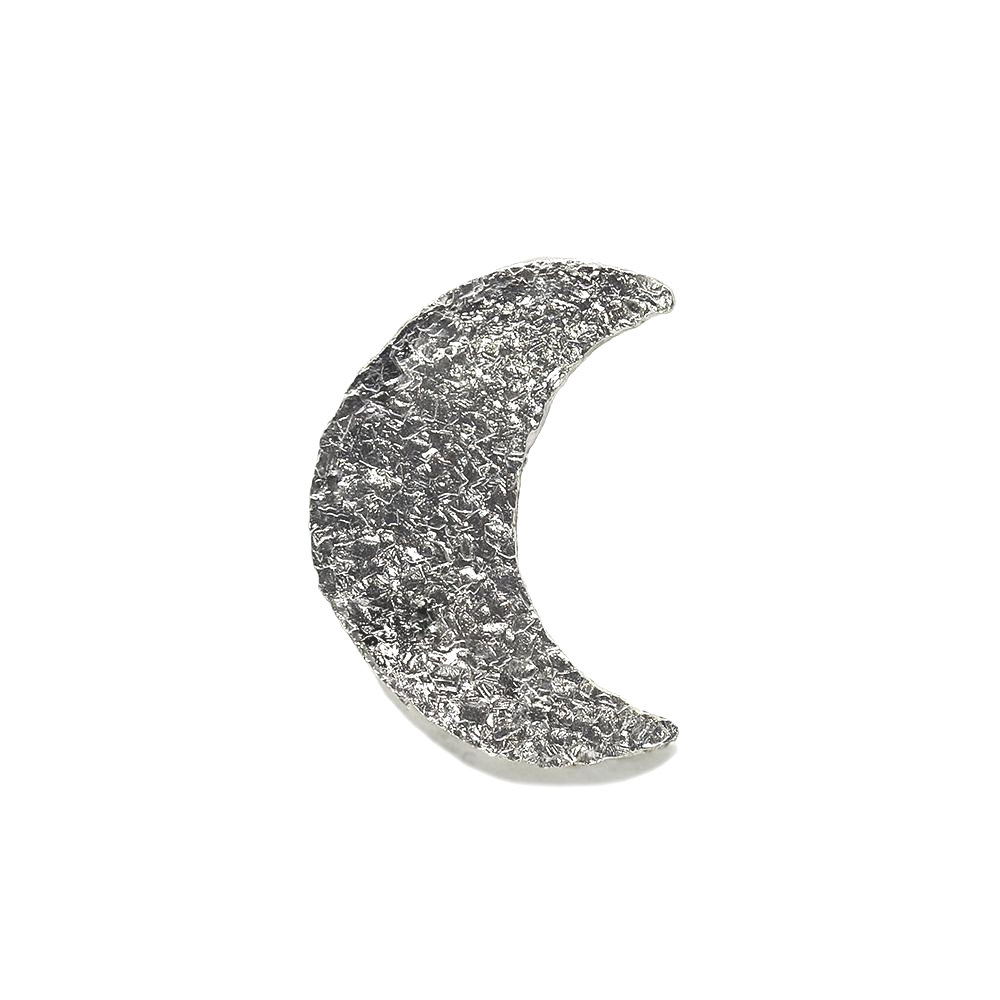 Half moon stud earrings