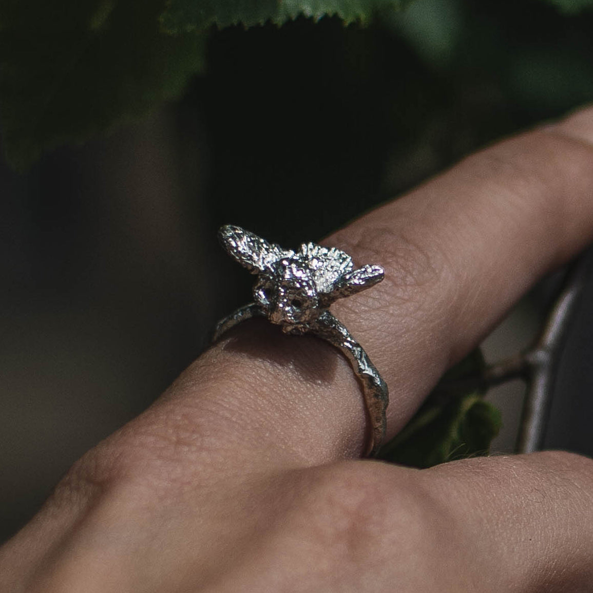 Silver Owl ring