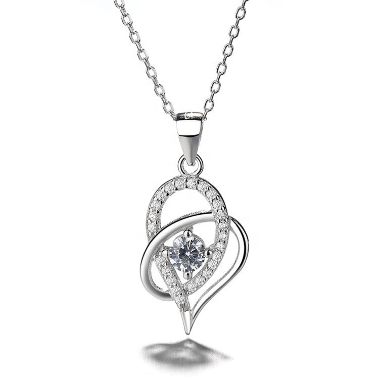 Heart Necklace Sterling Silver