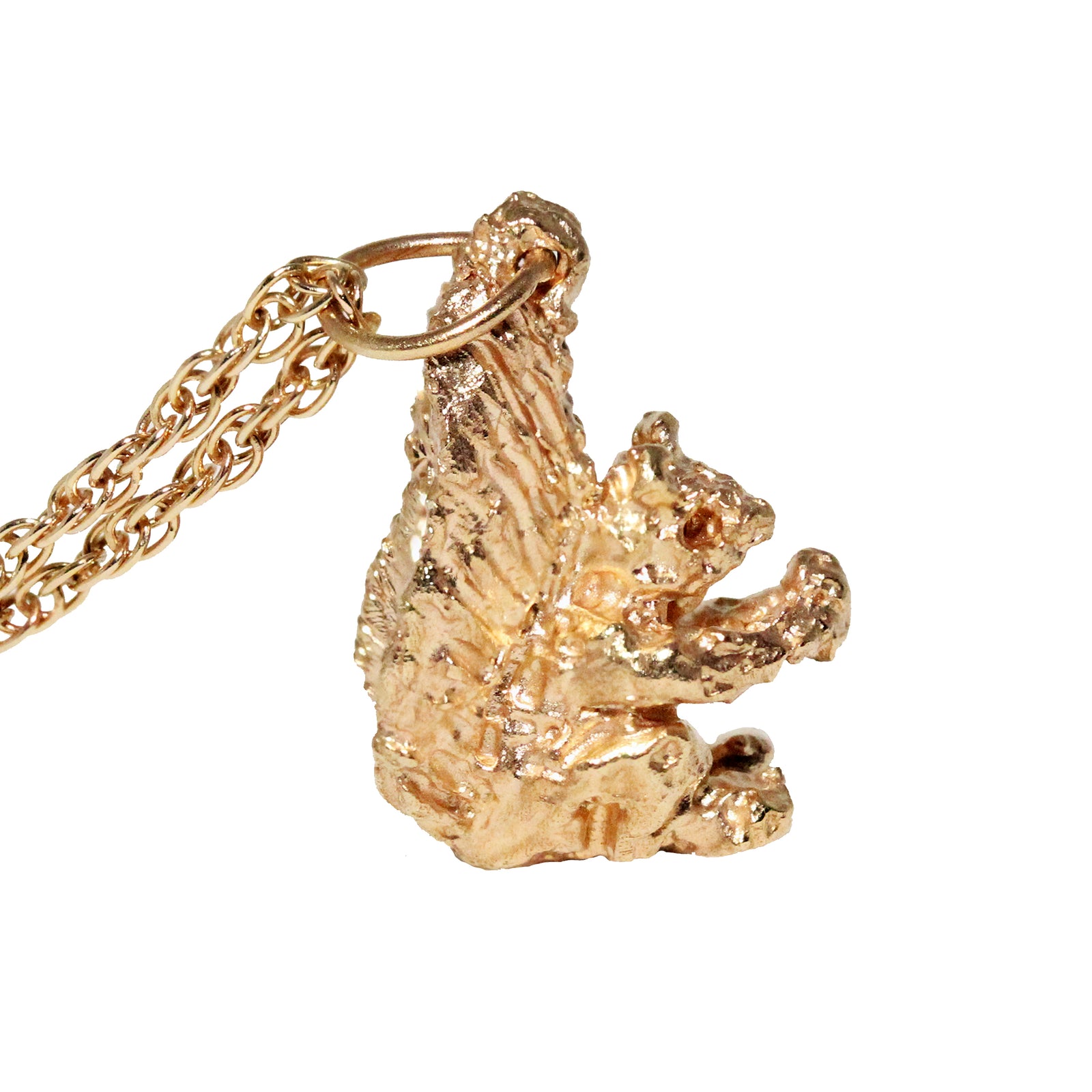 Rose Gold Squirrel necklace