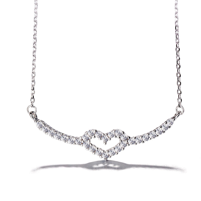 Heart Necklace Sterling Silver