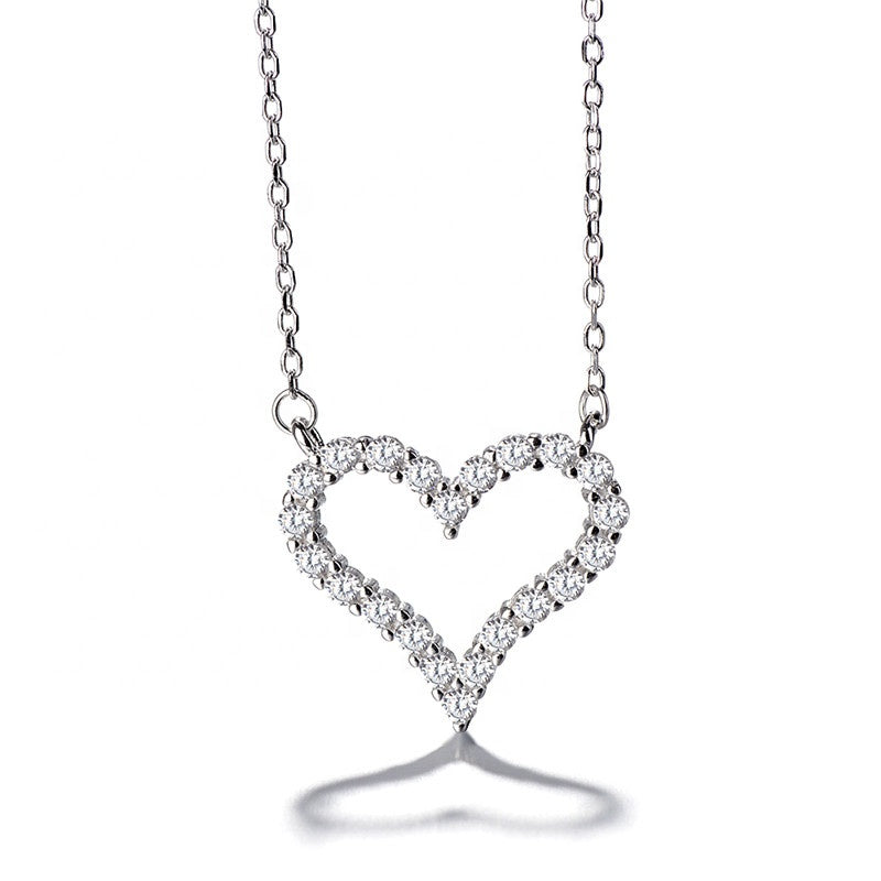 Heart Necklace Sterling Silver