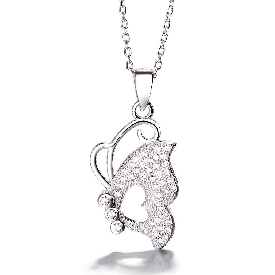 Butterfly Necklace Sterling Silver